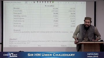 CAF 1 Sir Umer Lecture 104 A2