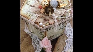 Porta Panetone no Estilo Shabby Chic