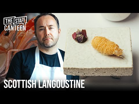 Chef Stuart Ralston at LYLA creates a Scottish Langoustine, burnt apple, sorrel recipe