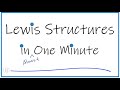 Lewis Structures and Water Molecule