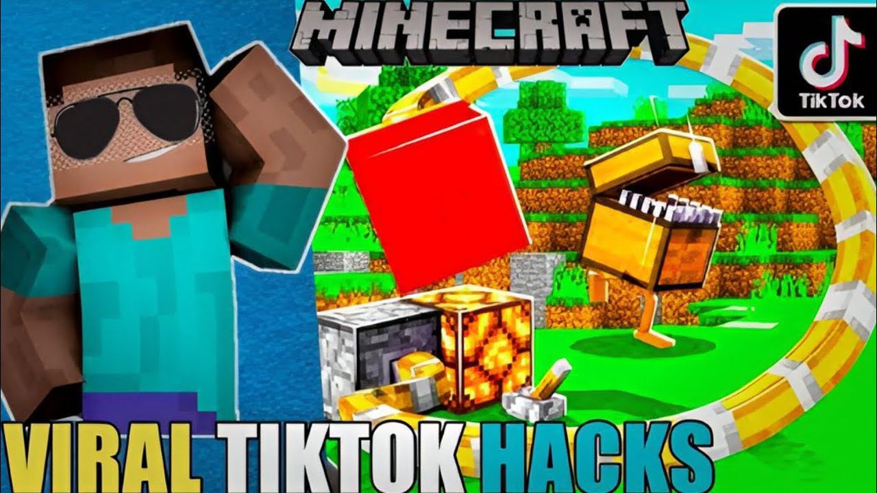 TIKTOK VIRAL MINECRAFT HACKS !! - YouTube