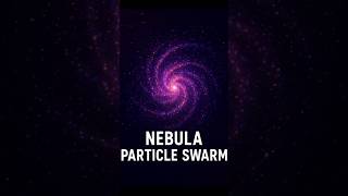 Nebula Particle Swarm 🌌✨ Using Python| #shorts #coding #programming #python