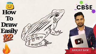 How to draw frog step by step for beginners !