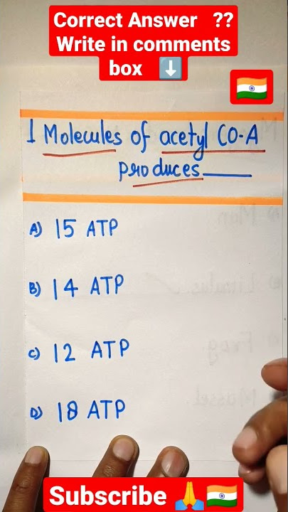 1 Molecules of acetyl CO-A produces 👅👅🇮🇳#neet2022 #ias #upsc