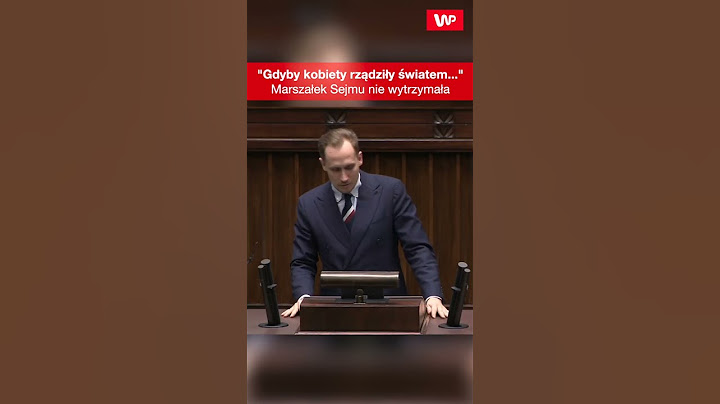 Marszałek Sejmu płacze ze śmiechu. "Gdyby kobiety rządziły światem..." #shorts
