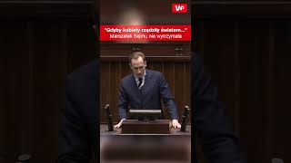 Marszałek Sejmu płacze ze śmiechu. "Gdyby kobiety rządziły światem..." #shorts