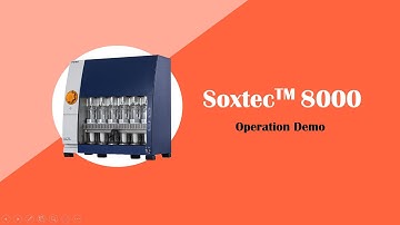 Soxtec 8000 Operation Demo