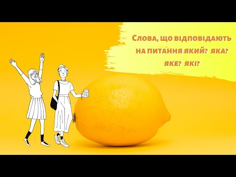 Слова, що відповідають на питання який? яка? яке? які?