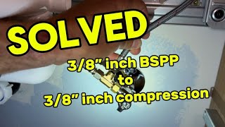 ★★★★★ Solution: 3/8” Inch BSPP to 3/8” Compression: European to USA plumbing for IKEA or espresso