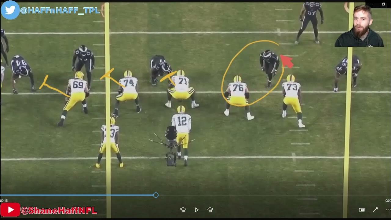 Two Interceptions of Aaron Rodgers Eagles vs Packers All22 Film Review YouTube