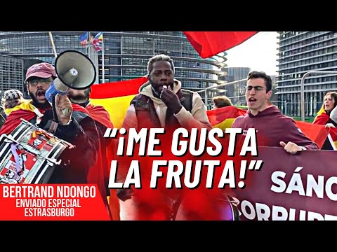 La protesta de FERRAZ llega AL EUROPARLAMENTO para gritarle 