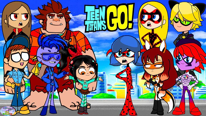 Teen Titans Go! vs. Wreck it Ralph Ladybug and friends! Cartoon Character Swap - SETC