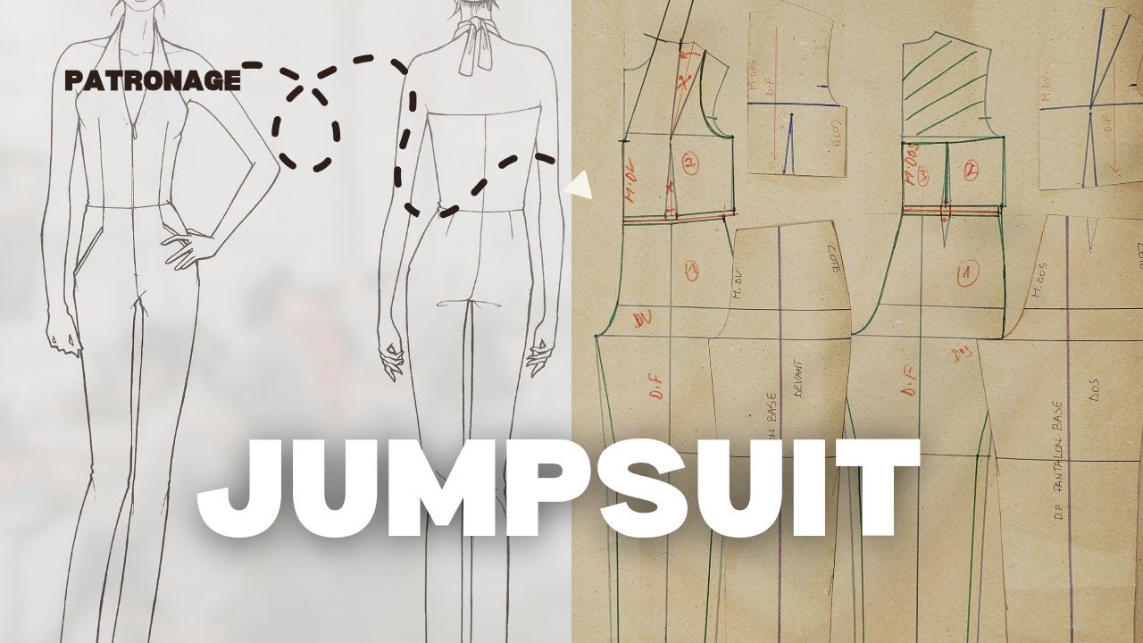 TUTO : COMMENT TRACER UNE COMBINAISON DOS DÉNUDÉ / PATRONAGE FACILE DÉBUTANT/ @LE MONDE DE CLEALYS