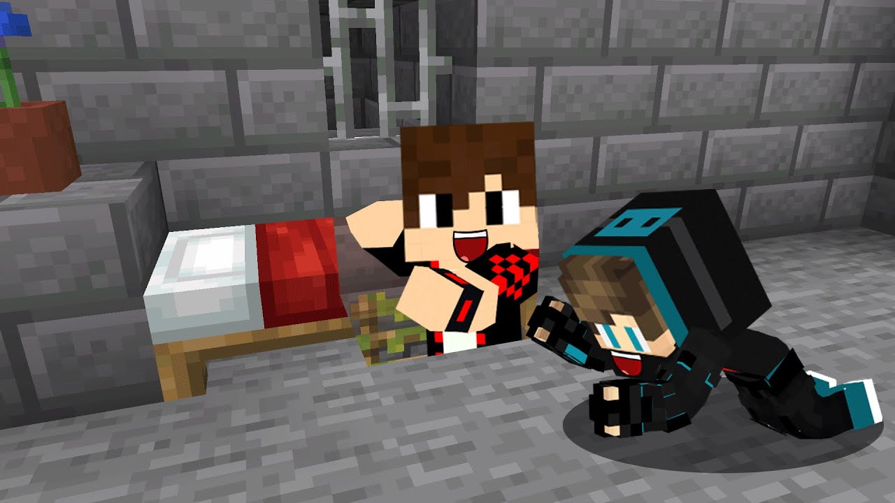 ماين كرافت : الشرطي ضد الحرامي ولكن انا زعطوط !!؟ 🔥😱