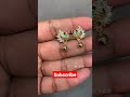Dancing Peacock 22k gold earing design for women with stones