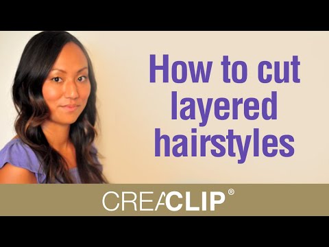 Cutting Layers at home - How to cut layered hairstyles