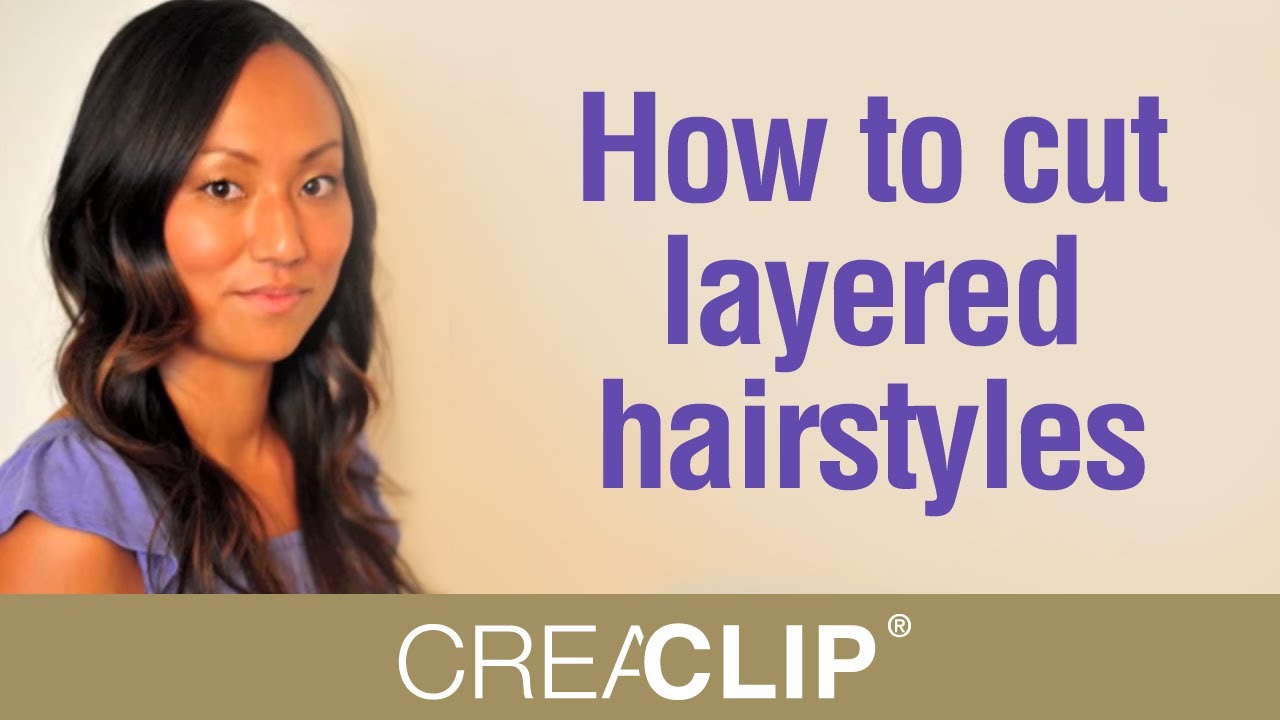 Cutting Layers at home - How to cut layered hairstyles - YouTube