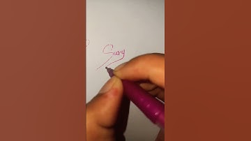 Surya name signature design ❤️, comment what should I do next #shorts #aioartandcraft #viral #art