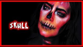 Tutorial red skull for Halloween 2019 | Silvia Quiros