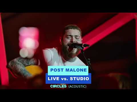 Live Vs Studio Post Malone - Circles One Night In Rome, Italy 2022
