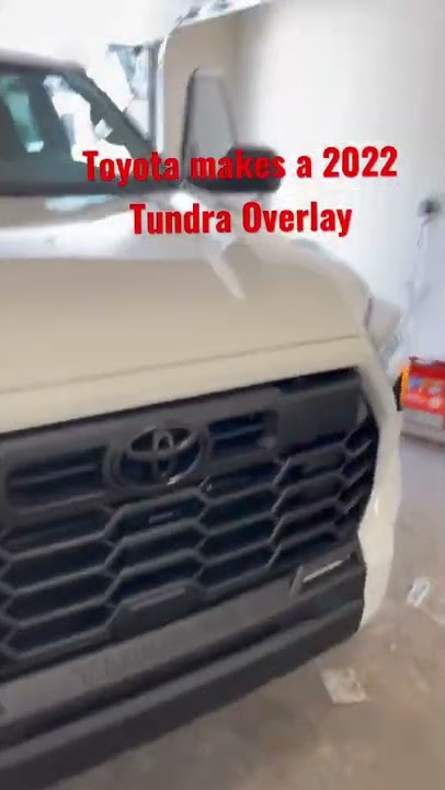 2022 Toyota Tundra Emblem black overlay OEM