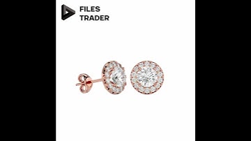 15 earings fully renderd lot 12. 3dm & STL files available on files-trader.com.