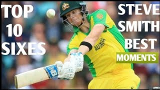 STEVE SMITH BEST SHOTS |STEVE SMITH TOP 10 SIXES|| STEVE SMITH GREAT SHOTS|