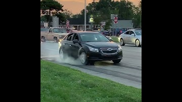 Chevy Cruze burnout at the 2020 Woodward Dream Cruise