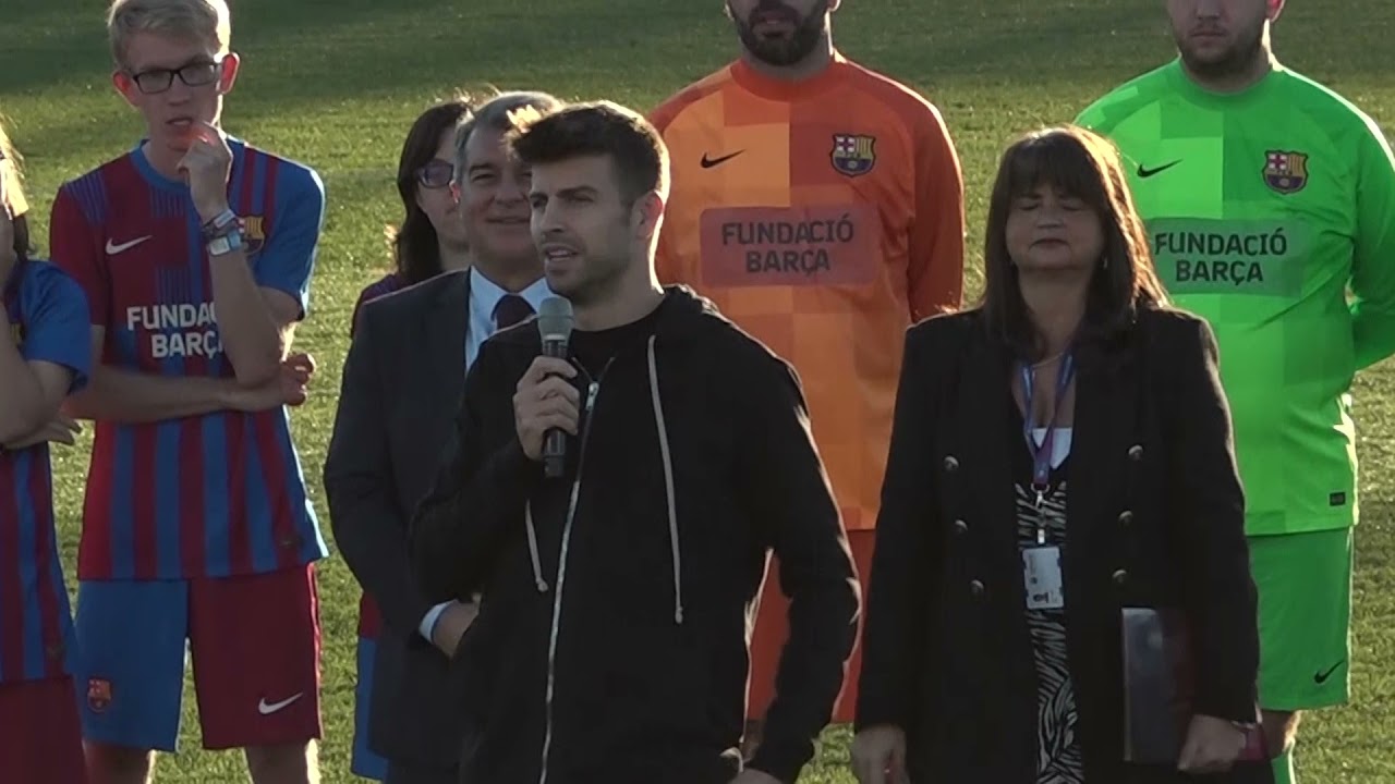 Pique and Laporta take part on Barça Genuine Foundation | FC Barcelona | La Liga Genuine 巴萨 皮克 拉波尔塔