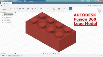 Autodesk Fusion 360 Tutorial Lego model