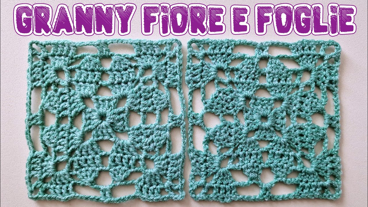 uncinetto facile - mattonella granny square 
