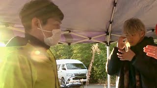 安田顕、山田裕貴が“代行ドライバー”を演じ撮影中／映画『ハザードランプ』メイキング映像