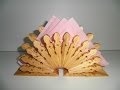 servilletero de pinzas de madera tutorial / wooden pegs napkin tutorial