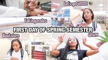 FIRST DAY OF SPRING SEMESTER | junior year! 📚