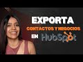 👉 ¿Cómo exportar contactos, empresas y negocios en HubSpot? | Tutorial en español