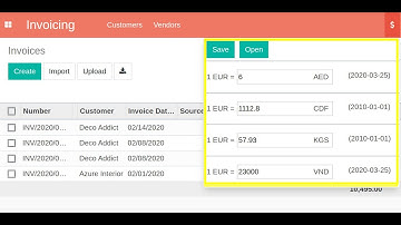 Odoo module: Quick Access and Update Exchange Rate