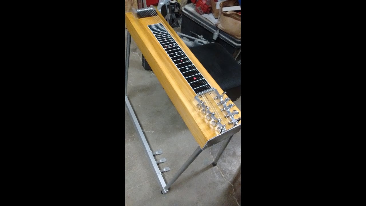 Homemade pedal steel guitar build sound test YouTube