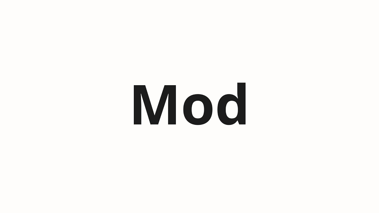 How to pronounce Mod | Мод (Maud in Russian)