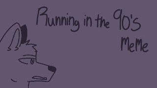 Running in the 90's meme (flipaclip animation) run cycle test