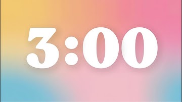 3 Minute Timer with Music for Classroom