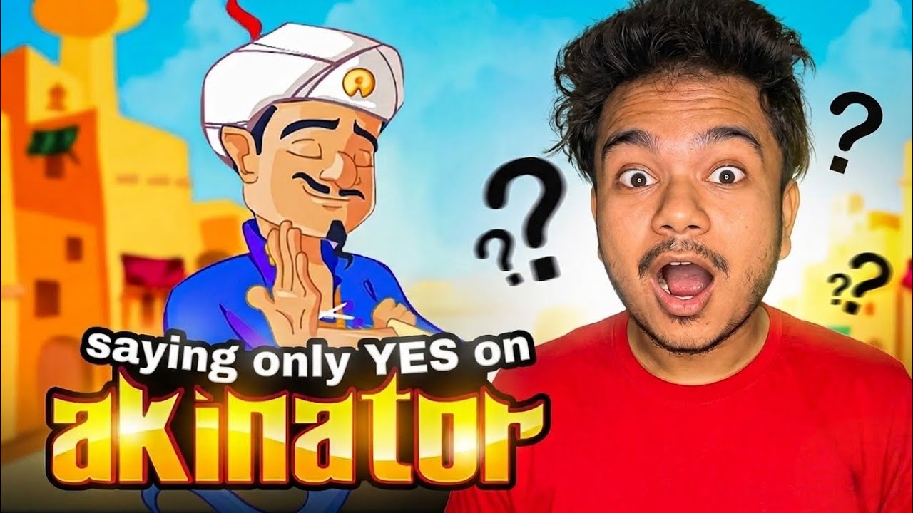 Saying "YES" To Every Questions on Akinator Challenge! 😱 - YouTube