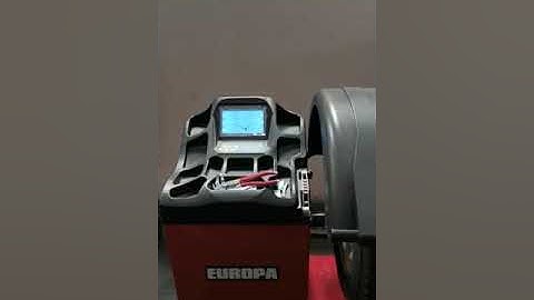 Europa Wheel Balancer Calibration
