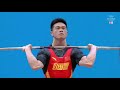 Shi zhiyong 73 kg power clean  jerk 190 kg  2019 world weightlifting championships