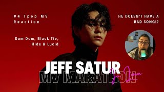 Jeff Satur Marathon MV Reaction| Dum Dum, Black Tie & More #jeffsatur #tpop #reaction #thaiactor