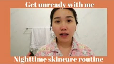 winter-spring nighttime skin care routine|| Get unready with me