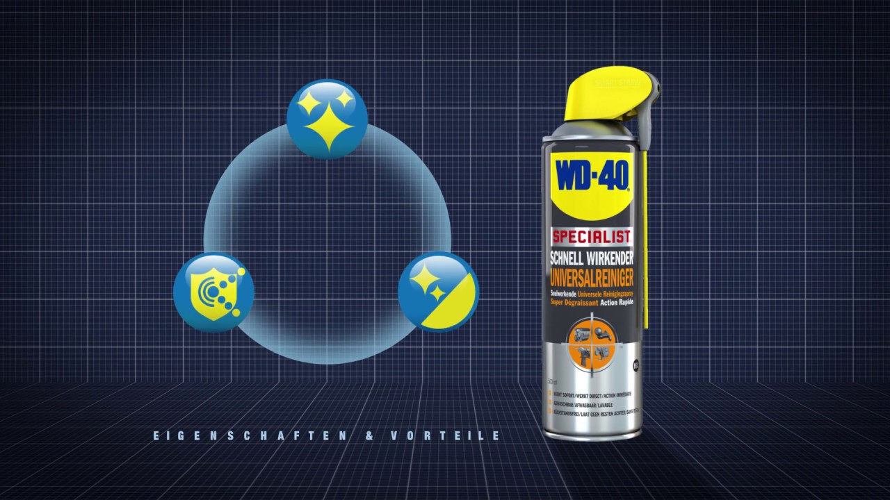Spray professionnel lubrifiant polyvalent WD-40 500ml// - Motoricambi  Soviero