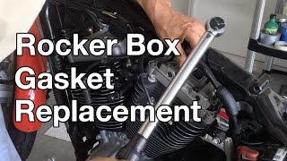 How To: Harley Davidson Sportster Rocker box gasket replacement part 2