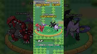 Make Your Pokémon Team ! | Part 23 #shorts #pokemon