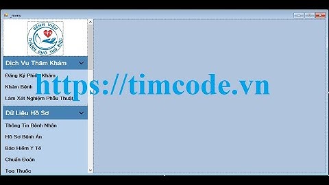 Code phần mềm quản lý bệnh viện C# mô hình 3 lớp - winform Full báo cáo