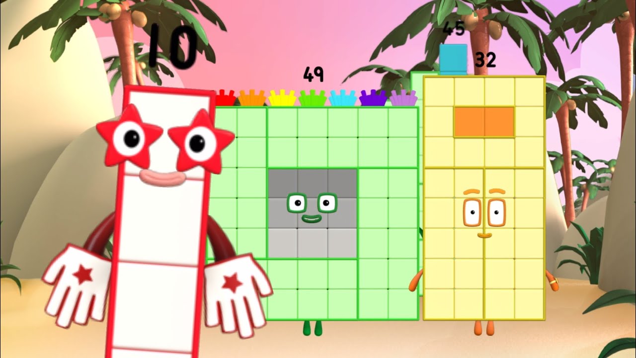 Number Blocks In Real Life NUMBERBLOCKS : COUNT NUMBER IN REAL LIFE | NEW SHAPE OF NUMBER 32 45 49 ...